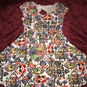 🐚Multi colored skater dress 👗